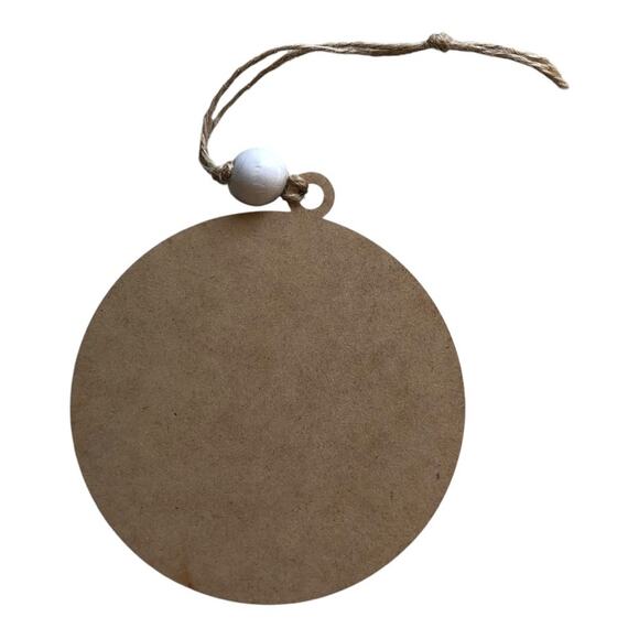 Whimsical Nutcracker Ornament - Pink, Gray & Green Hand Painted Wood - Picture 3 of 6